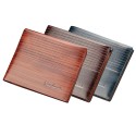 Men Bifold Wallet PU Leather Card Holder Minimalist Solid Casual Mini Money Clip