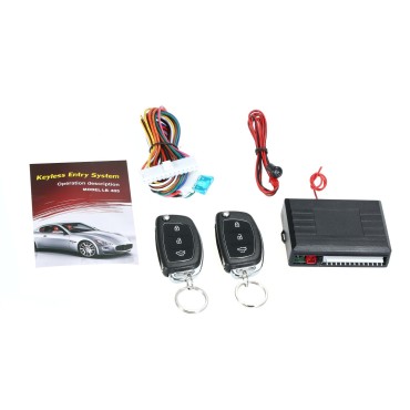 Universal Car Door Lock Trunk Release Keyless Entry System Central Locking Kit With Remote Control Trunk Pop Support 1 Million Code Times