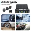 Solar TPMS Wireless Car Tire Pressure  Monitoring System with 4 External Sensors