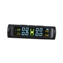 Solar TPMS Wireless Car Tire Pressure  Monitoring System with 4 External Sensors