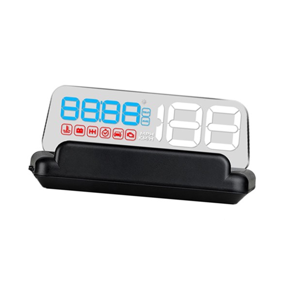 Car HUD Display, Head Up Display High Definition Speedometer Car Diagnostic Tool OBDⅡ Fault Code Elimination Safe Driving Computer Overspeed Fault Alarm for All Vehicles