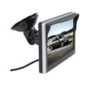 5'' TFT-LCD Backup Camera Support On Board Camera / DVD /Surveillance Camera /Set top box /Satellite Reception for Truck Pickup Car Rear View Security Monitor & Waterproof