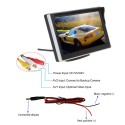 5'' TFT-LCD Backup Camera Support On Board Camera / DVD /Surveillance Camera /Set top box /Satellite Reception for Truck Pickup Car Rear View Security Monitor & Waterproof