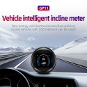 GPS Speed Slope Meter, Digital Inclinometer Level & Angle Gauge, Head Up Display Speedometer, Bevel Tilt Gauges with Multifunctional Function for All DC5-18V Car