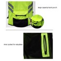 Sports Motorcycle Reflective Vest High Visibility Fluorescent Riding Safety Vest Racing Sleeveless Jacket Moto Gear (XXL)