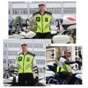 Sports Motorcycle Reflective Vest High Visibility Fluorescent Riding Safety Vest Racing Sleeveless Jacket Moto Gear (XXL)