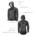 Men Waterproof Windproof Cycling Jacket MTB Bicycle Rain Jacket Outdoor Sport Running Raincoat