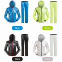 Cycling Raincoat with Hood for Men Women Waterproof Windproof Jacket / Pants / Jacket&Pants Reflective Rain Suits for Hiking Running Travel Bicycle Outdoor