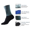 Cycling Socks Silicone Anti Slip Thick Warm Splicing Ankle Sport Socks for Outdoor Running Hiking Basketball