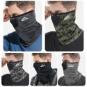 Men Cooling Neck Gaiter UV-Protection Breathable Windproof Summer Scarf Face Cover Balaclava for Cycling Running