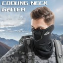 Men Cooling Neck Gaiter UV-Protection Breathable Windproof Summer Scarf Face Cover Balaclava for Cycling Running