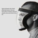 Cycling Face Shield Isolation Protective Cover Dustproof Splashproof Mask High Transparent Protection with Breathing Valve