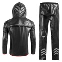 Waterproof Raincoat Pants Set Women Men Reflective Waterproof Hooded Suit for Cycling Riding Camping