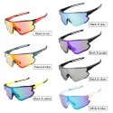 Cycling Glasses with 2 Interchangeable Lenses UV400 Sports Sunglasses MTB Road Bike Glasses for Men Women Running Driving Fishing Baseball Golf