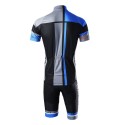 Men Breathable Quick Dry Comfortable Short Sleeve Jersey + Padded Shorts Cycling Clothing Set Riding Sportswear