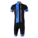 Men Breathable Quick Dry Comfortable Short Sleeve Jersey + Padded Shorts Cycling Clothing Set Riding Sportswear